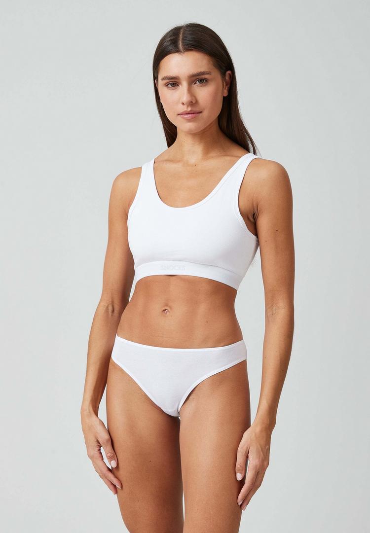 Snocks Snocks Tangas aus Bio-Baumwolle Unterhose Damen - Mix (Wei&szlig;/Hellgrau/Schwarz) - 4 | SportScheck