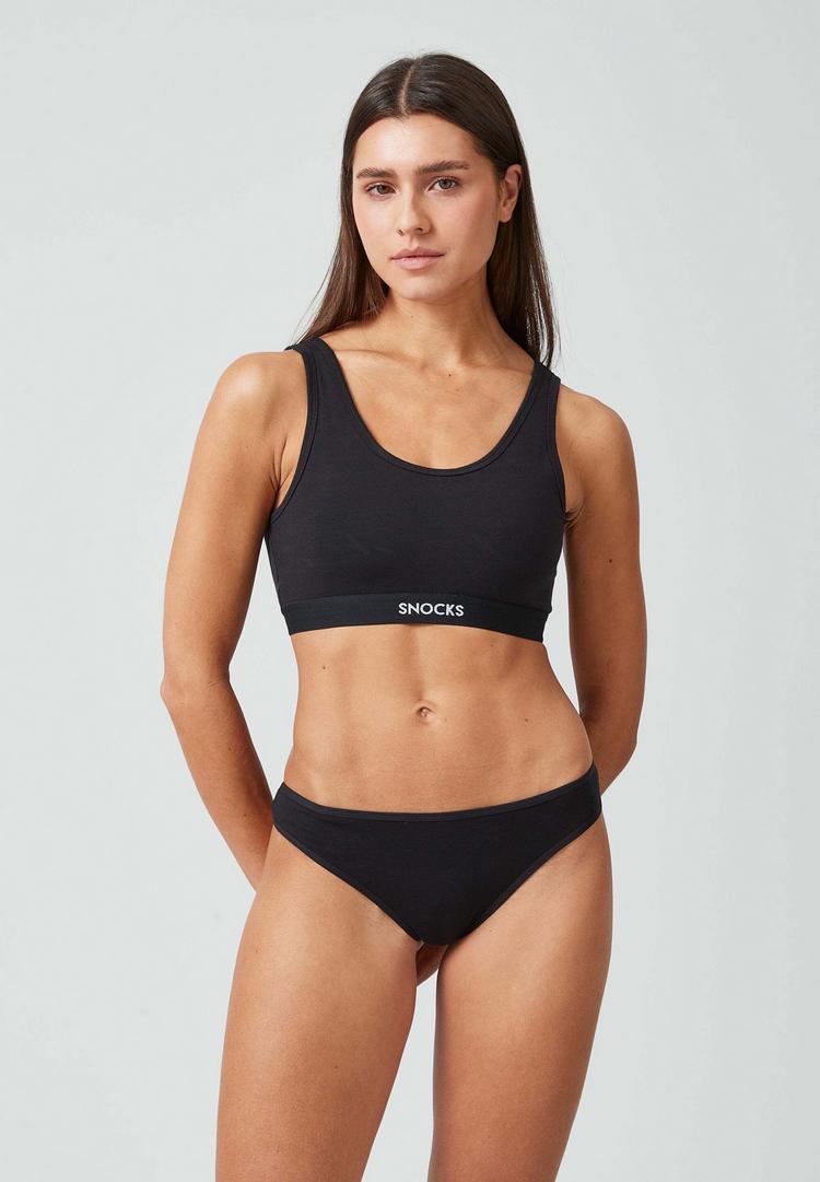 Snocks Snocks Tangas aus Bio-Baumwolle Unterhose Damen - Mix (Wei&szlig;/Hellgrau/Schwarz) - 5 | SportScheck