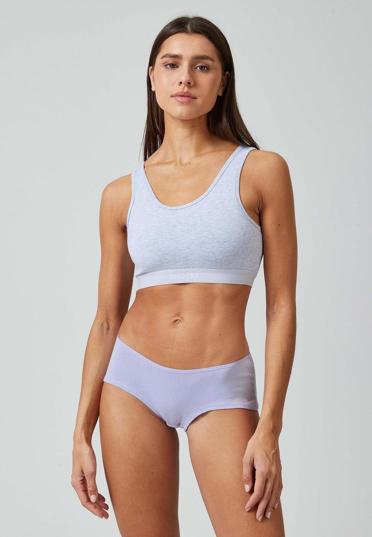 Snocks Snocks Hipster aus Bio-Baumwolle Unterhose Damen - Mix (Lila/Gr&uuml;n/Schwarz) - 4 | SportScheck