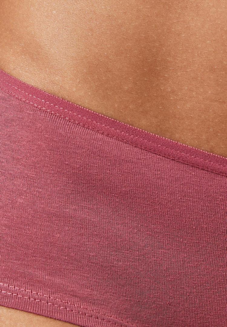 Snocks Snocks Hipster aus Bio-Baumwolle Unterhose Damen - Mix (Apricot/Mauve/Schwarz) - 6 | SportScheck