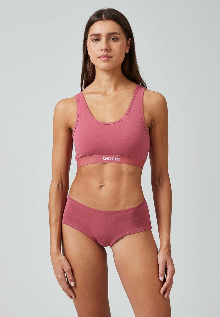Snocks Snocks Soft BH aus Bio-Baumwolle BH Damen - Mauve - 3 | SportScheck