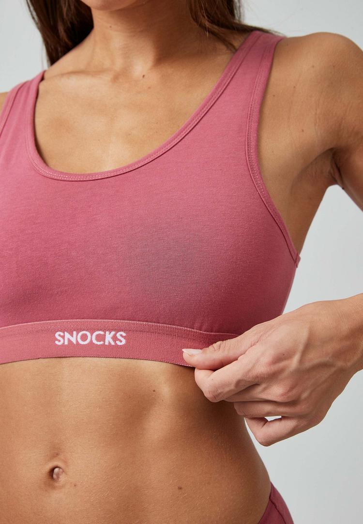 Snocks Snocks Soft BH aus Bio-Baumwolle BH Damen - Mauve - 5 | SportScheck