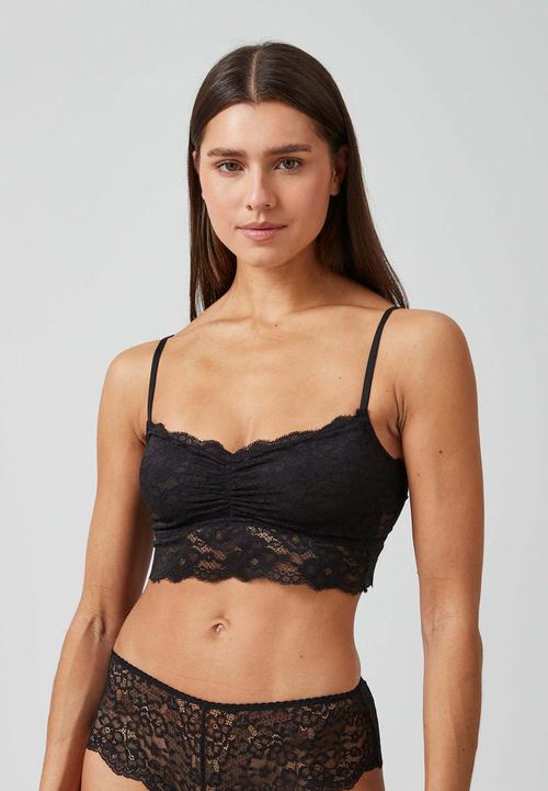 Rückansicht von Snocks Spitzen-BH BH Damen Schwarz