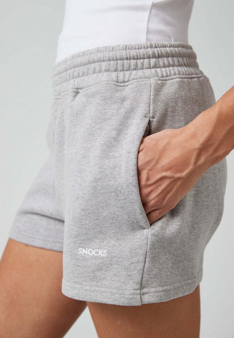 Snocks Snocks Sweatshorts Damen aus 100% Bio-Baumwolle Funktionsshorts Damen - Hellgrau - 2 | SportScheck