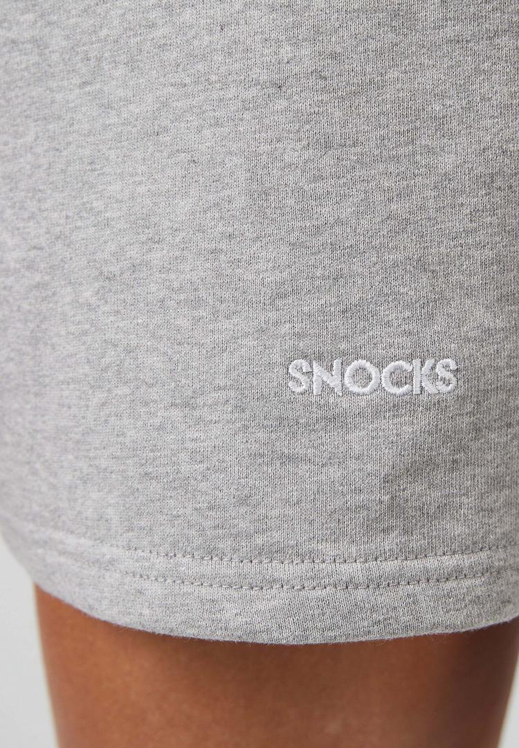 Snocks Snocks Sweatshorts Damen aus 100% Bio-Baumwolle Funktionsshorts Damen - Hellgrau - 6 | SportScheck