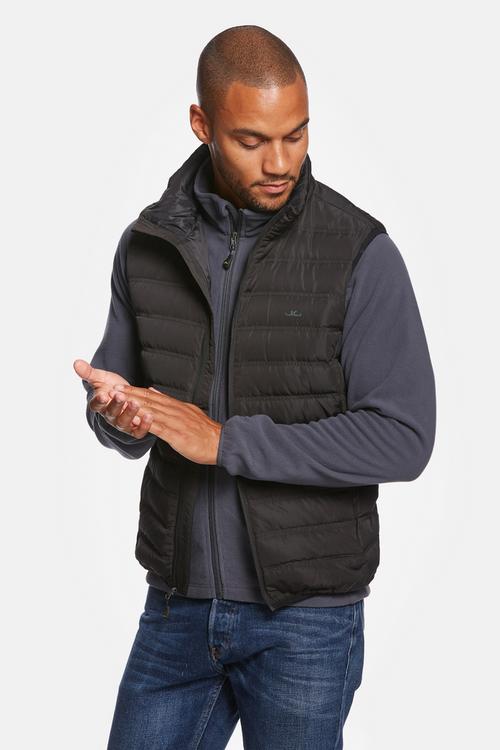 Rückansicht von Jeff Green John Daunenweste Herren Black