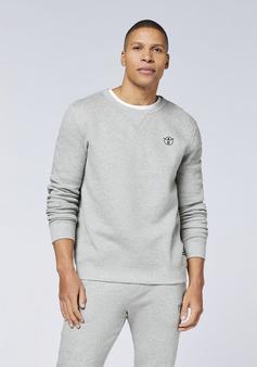 Rückansicht von Chiemsee Sweater Sweatshirt Herren 17-4402M Neutral Gray Melange