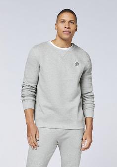 Rückansicht von Chiemsee Sweater Sweatshirt Herren 17-4402M Neutral Gray Melange