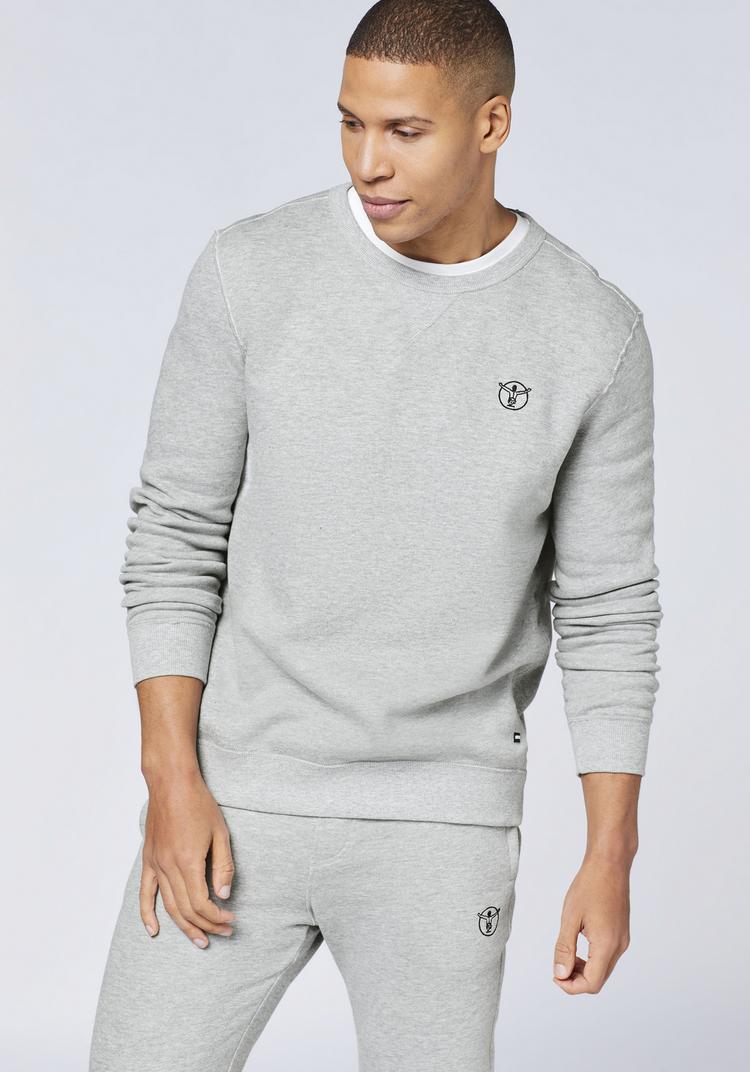 Chiemsee Chiemsee Sweater Sweatshirt Herren - 17-4402M Neutral Gray Melange - 3 | SportScheck