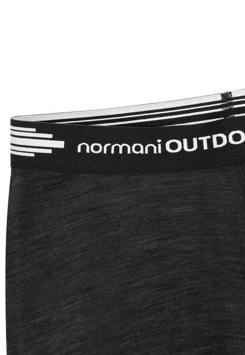 Rückansicht von normani Outdoor Sports Merino Perth Thermounterhose Damen Anthrazit