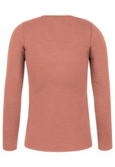 Rückansicht von normani Outdoor Sports Merino Mandurah Langarmshirt Damen Rosa