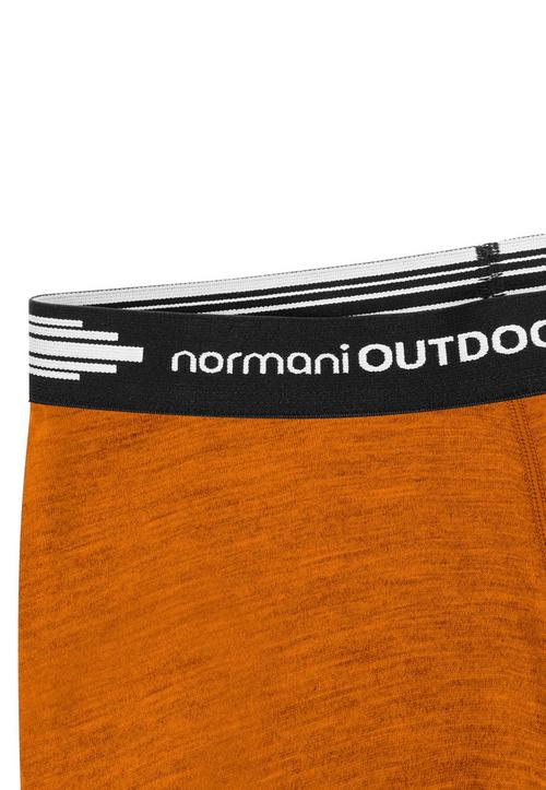 Rückansicht von normani Outdoor Sports Merino Melbourne/Sydney Wäscheset Herren Orange