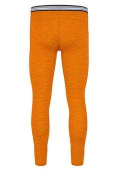 Rückansicht von normani Outdoor Sports Merino Sydney Thermounterhose Herren Orange
