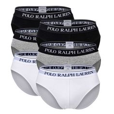 Polo Ralph Lauren Slip Slip Herren Schwarz/Weiß/Grau