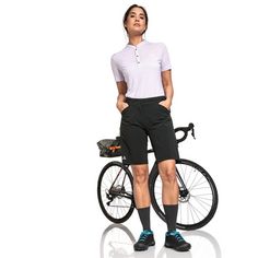 Rückansicht von Schöffel Shorts Danube L Fahrradhose Damen black