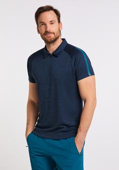 Rückansicht von JOY sportswear IVO Poloshirt Herren marine melange