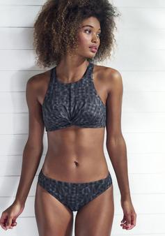 Rückansicht von ELBSAND Crop-Bikini-Top Bikini Oberteil Damen schwarz