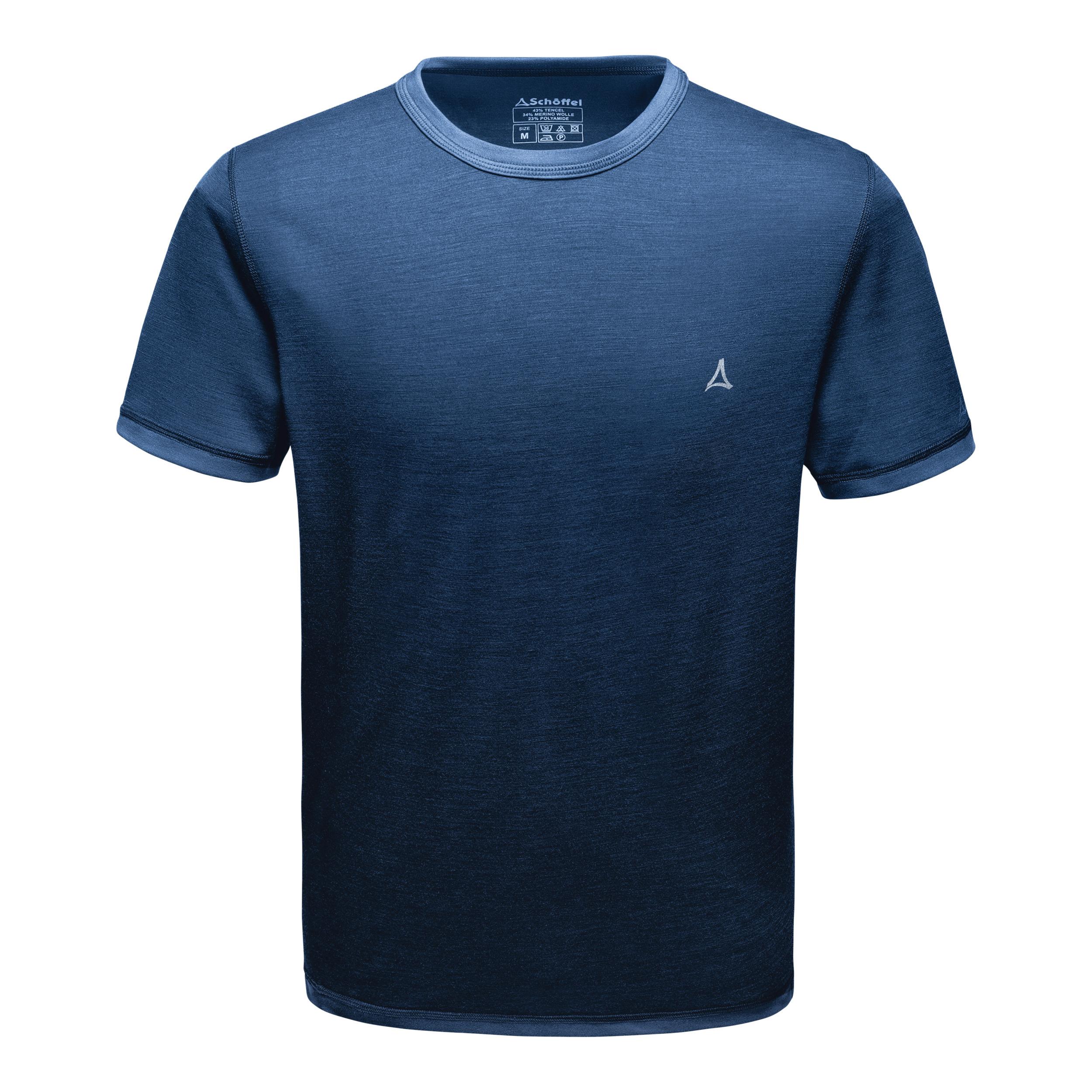 M kaufen mazarine Shop SportScheck Sport Funktionsshirt Merino 1/2 Herren Arm von im Schöffel Online Shirt blue