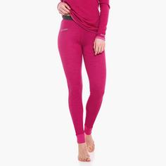 Rückansicht von Schöffel Ski Merino Sport Pants long Funktionsunterhose Damen raspberry sorbet