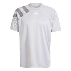 adidas Fortore 23 Trikot Fußballtrikot Herren Team Light Grey / White