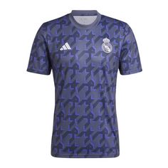 adidas Real Madrid Prematch Shirt 2023/2024 Fanshirt blau