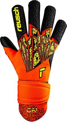 Rückansicht von Reusch Reusch GK1 Pro Torwarthandschuhe 2121  shock org/saf yell/blck