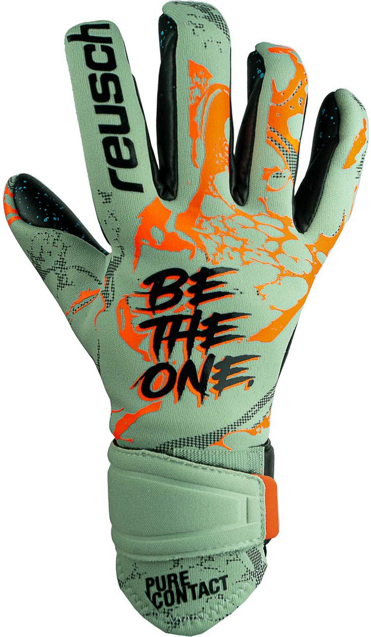 Reusch Reusch Pure Contact Fusion Junior Torwarthandschuhe - 5444 shark green / shocking or - 0 | SportScheck