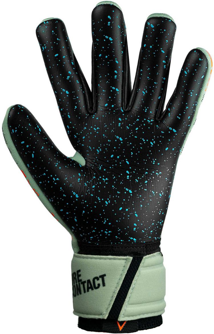 Reusch Reusch Pure Contact Fusion Junior Torwarthandschuhe - 5444 shark green / shocking or - 0 | SportScheck