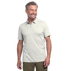 Rückansicht von Schöffel CIRC Polo Shirt Tauron M Poloshirt Herren gray violet