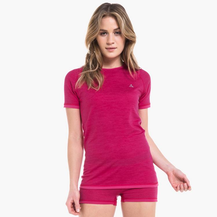Sch&ouml;ffel Sch&ouml;ffel Ski Merino Sport Shirt 1/2 Arm W Funktionsshirt Damen - raspberry sorbet - 0 | SportScheck