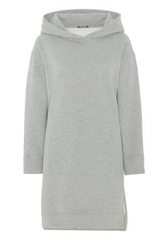 Chiemsee Long-Hoodie Sweatshirt Damen 17-4402M Neutral Gray Melange