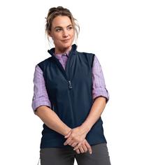 Rückansicht von Schöffel Softshell Vest Tonion L Outdoorweste Damen navy blazer