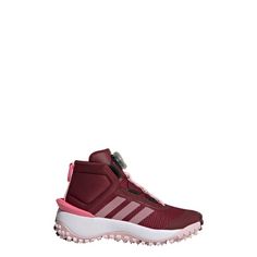 Rückansicht von adidas Fortatrail Kids Schuh Winterschuhe Kinder Shadow Red / Wonder Orchid / Clear Pink