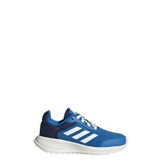 Rückansicht von adidas Tensaur Run Schuh Laufschuhe Kinder Blue Rush / Core White / Dark Blue