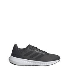 Rückansicht von adidas RunFalcon Wide 3 Schuh Laufschuhe Herren Grey Six / Core Black / Carbon