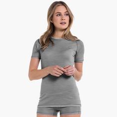 Rückansicht von Schöffel Ski Merino Sport Shirt 1/2 Arm W Funktionsshirt Damen opal grey