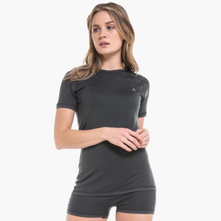 Sch&ouml;ffel Sch&ouml;ffel Ski Merino Sport Shirt 1/2 Arm W Funktionsshirt Damen - pirate black - 0 | SportScheck