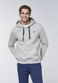 Rückansicht von Chiemsee Kapuzensweatshirt Sweatshirt Herren 17-4402M Neutral Gray Melange