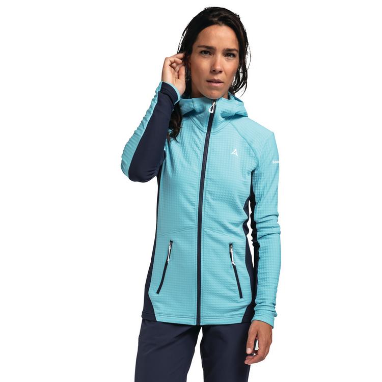 Sch&ouml;ffel Sch&ouml;ffel Fleece Hoody Monte Sart L Fleecejacke Damen - 8125 - blau - 0 | SportScheck