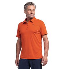 Rückansicht von Schöffel CIRC Polo Shirt Tauron M Poloshirt Herren poinciana