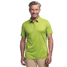Rückansicht von Schöffel CIRC Polo Shirt Tauron M Poloshirt Herren 6625 grün