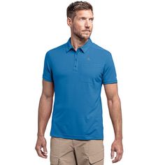 Rückansicht von Schöffel Polo Shirt Ramseck M Poloshirt Herren directoire blue