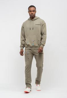 Rückansicht von Tom Barron Trainingsanzug Herren KHAKI