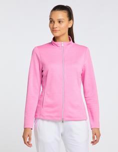 Rückansicht von JOY sportswear PEGGY Trainingsjacke Damen cyclam pink melange