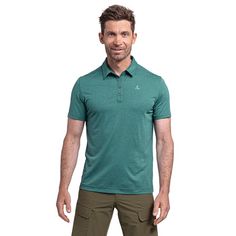 Rückansicht von Schöffel CIRC Polo Shirt Tauron M Poloshirt Herren 6755 grün