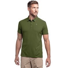 Rückansicht von Schöffel Polo Shirt Ramseck M Poloshirt Herren 6737 grün