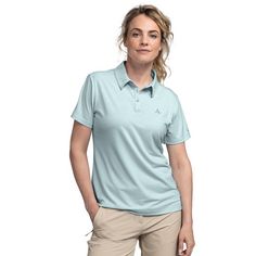 Rückansicht von Schöffel Polo Shirt Ramseck L Poloshirt Damen 8025 blau