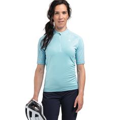 Rückansicht von Schöffel Shirt Dust L Fahrradtrikot Damen 8025 blau
