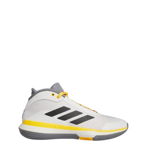 Rückansicht von adidas Bounce Legends Basketballschuh Basketballschuhe Cloud White / Core Black / Off White