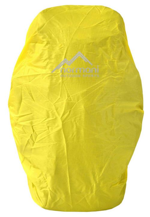 Rückansicht von normani Outdoor Sports Raincover Regenhülle Gelb